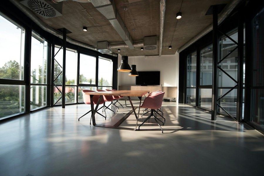 Modern commercial property interior